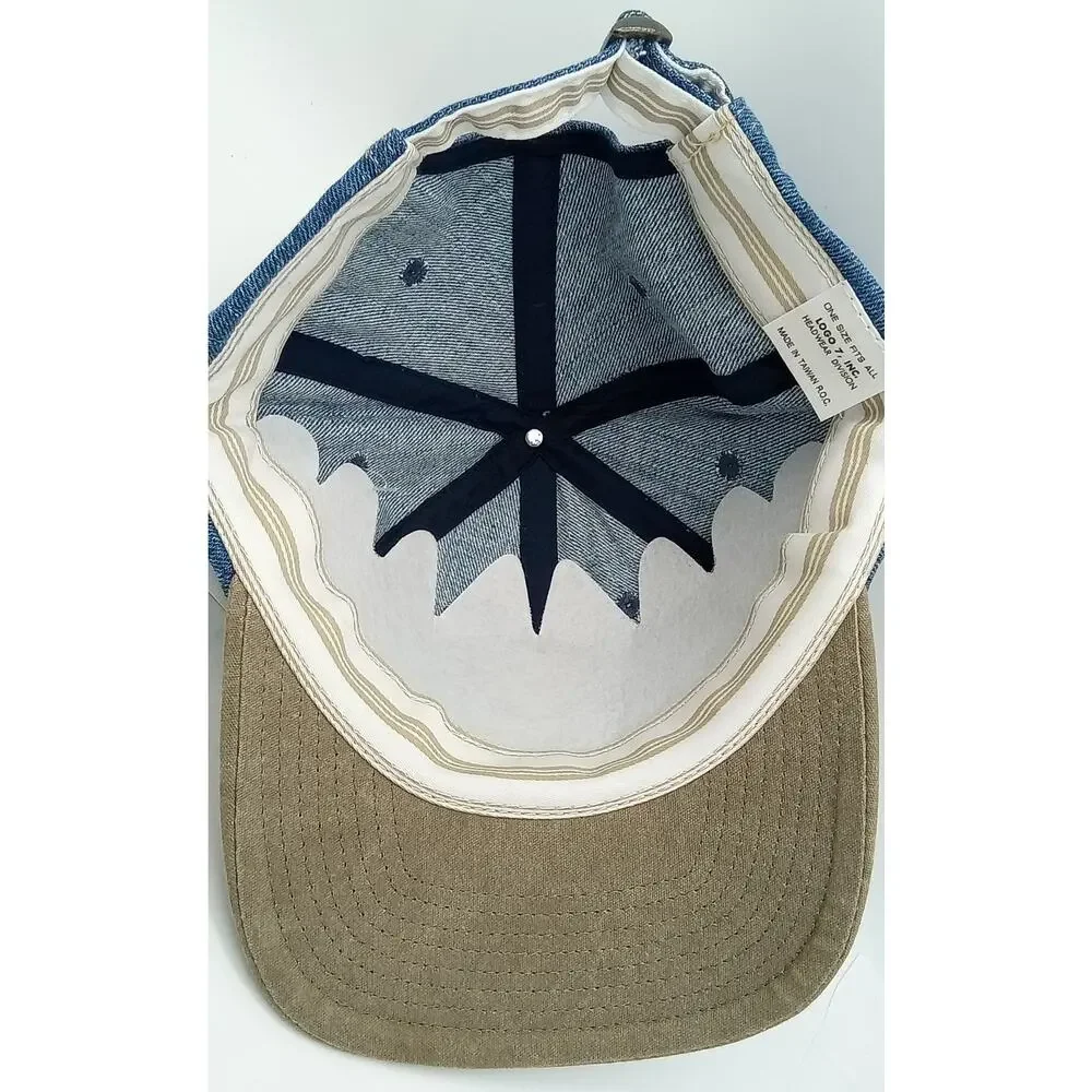Vintage 90's New York Yankees Logo 7 Denim Cap Strapback